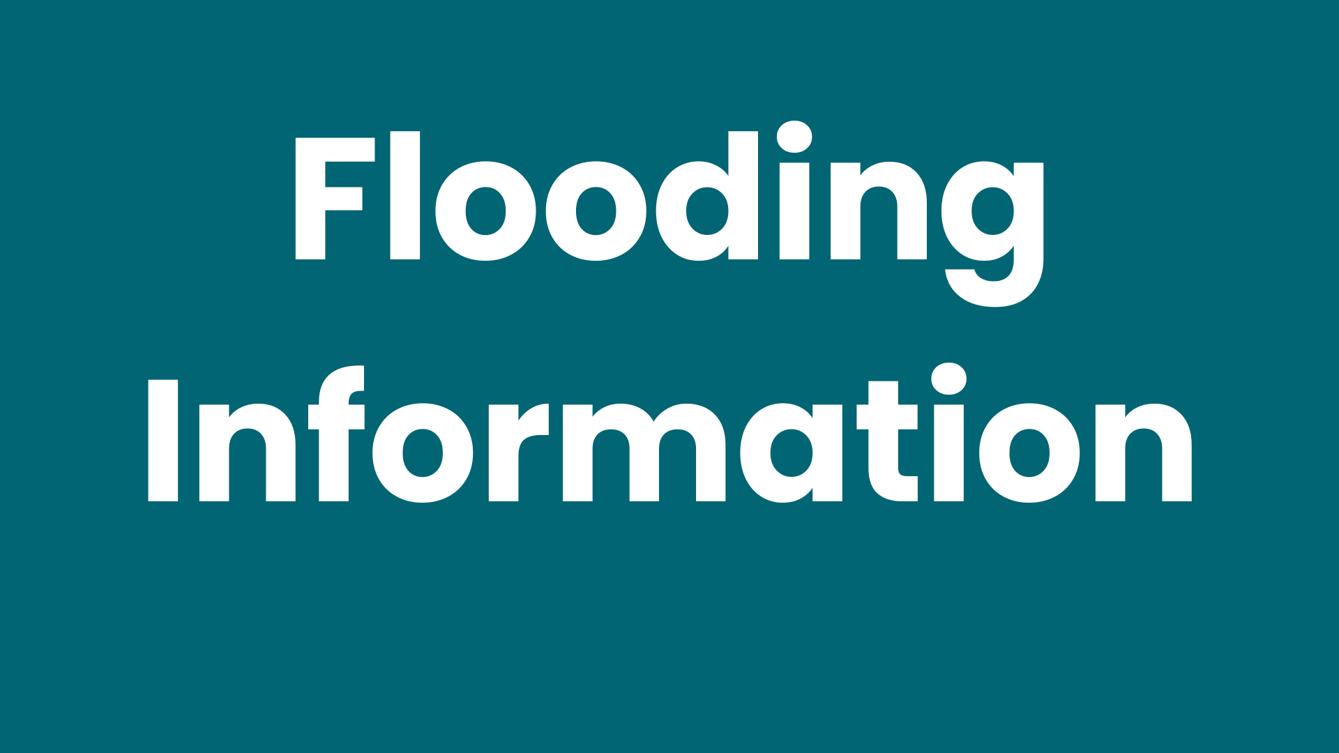 Flooding Information