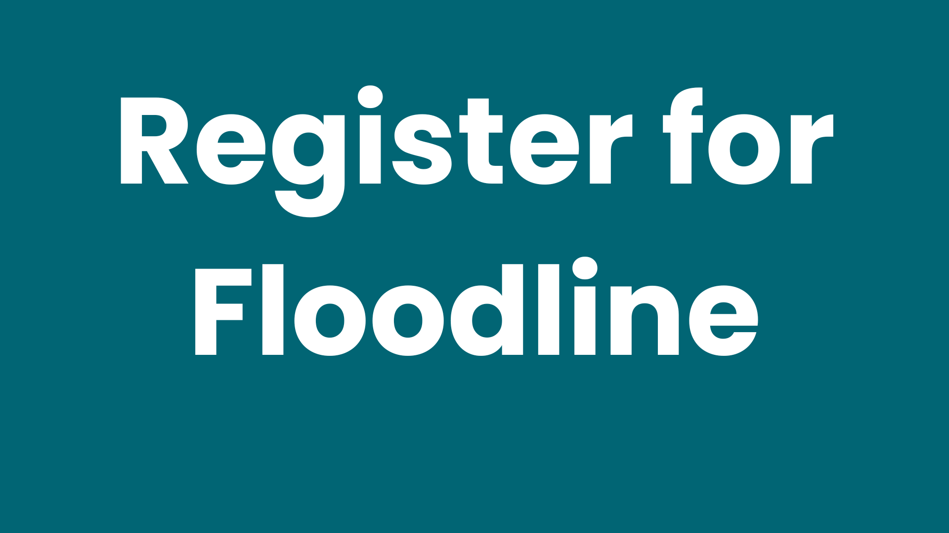 Register For Floodline